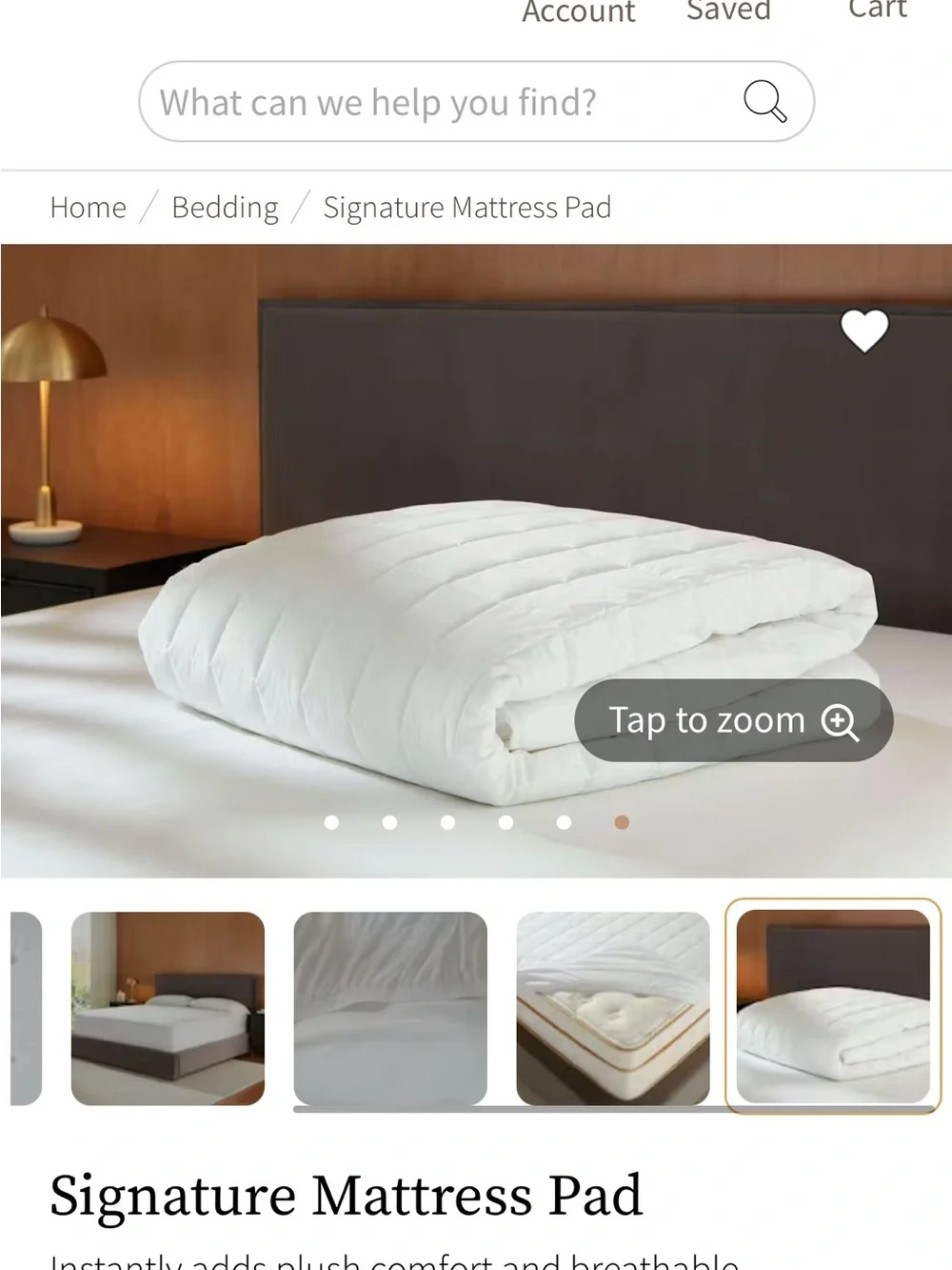 Signature Mattress Pad - White
